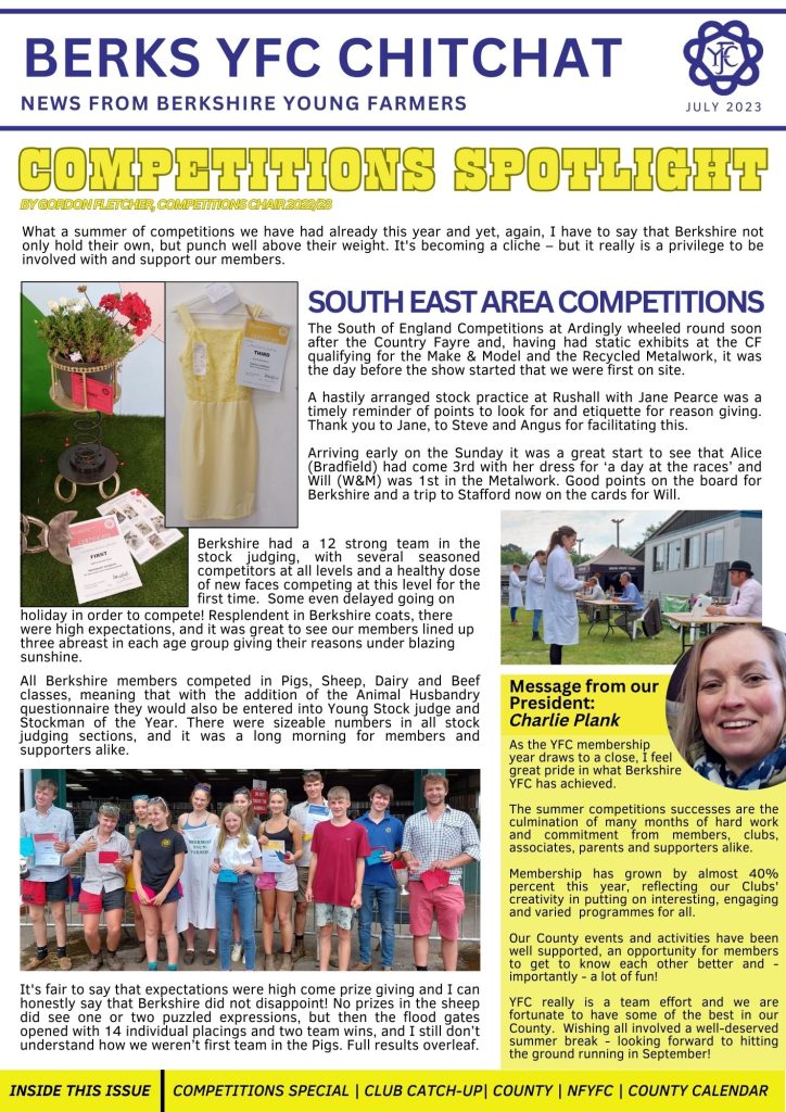 Read the July issue of Berks YFC ChitChat